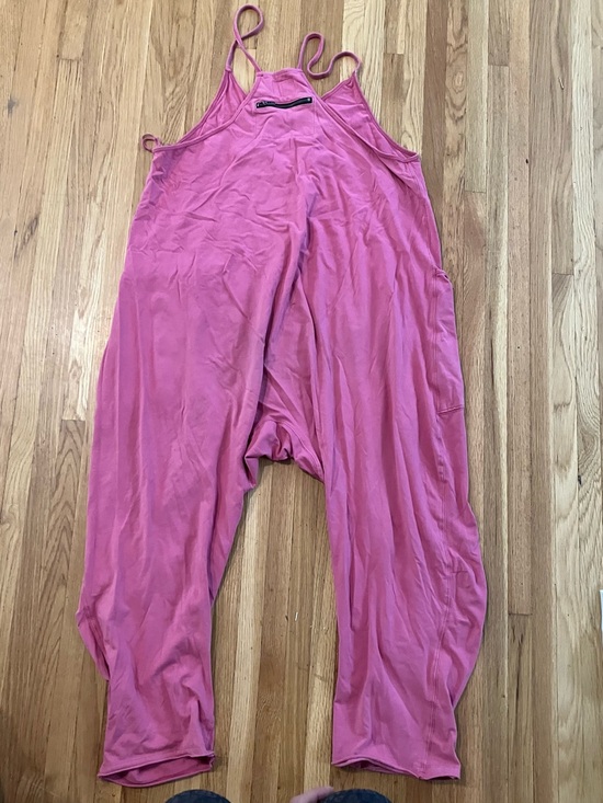FP Movement by Free People Pants - FP Movement by Free People Pink Strappy Jumpsuit Romper